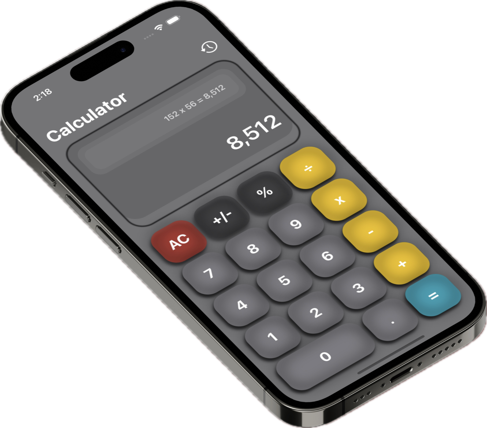 Calculator screenshot 2